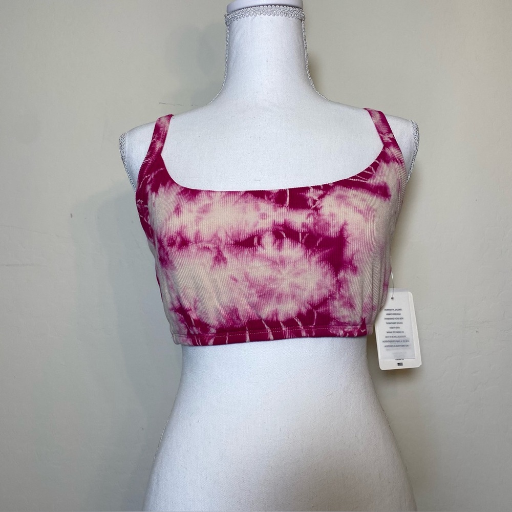 Year of Ours Pink Tie-Dye Bralette